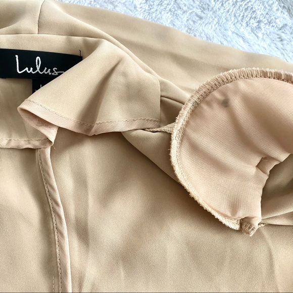 SOLD✖️Lulu's Taupe Miss Punctuality Blazer | Large - Picture 7 of 11